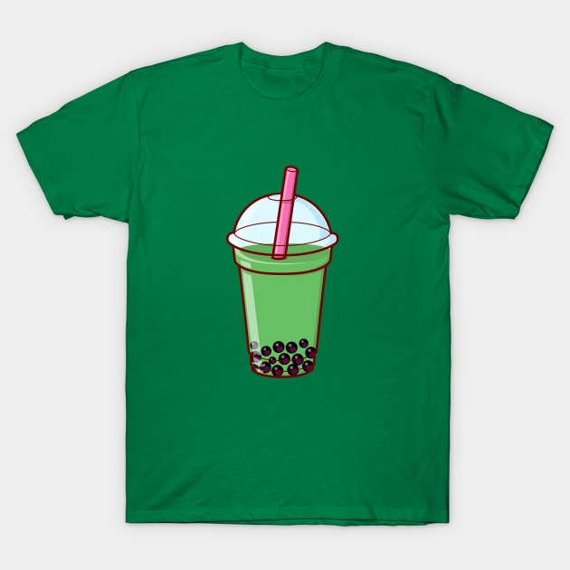 Matcha Bubble Tea T-Shirt by Hixon House